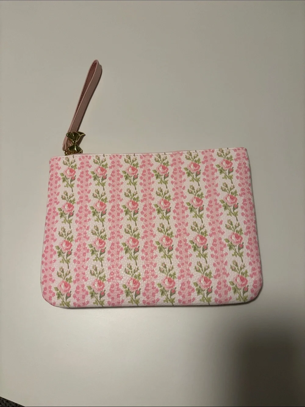 LoveShackFancy x Target Yoobi blooming heirloom zip pouch with wristlet strap